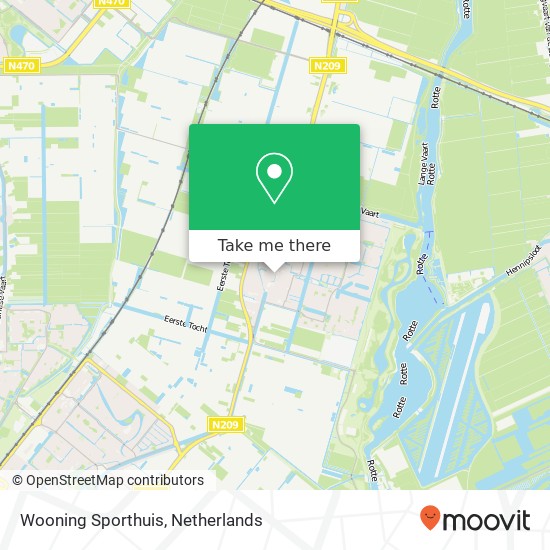 Wooning Sporthuis map