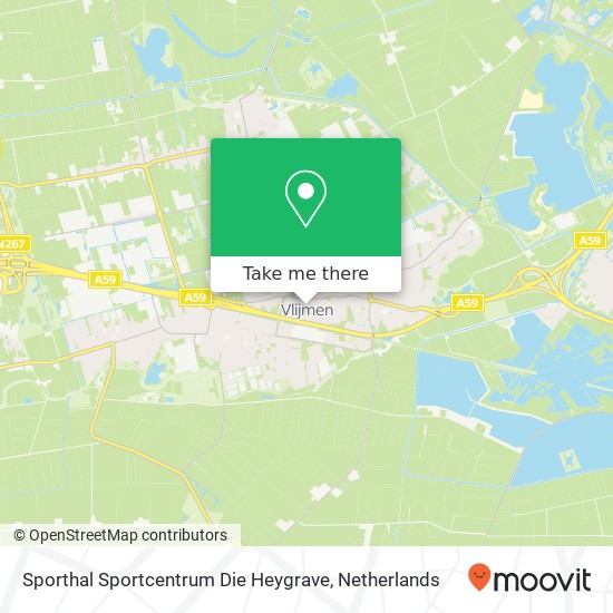 Sporthal Sportcentrum Die Heygrave Karte