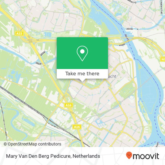 Mary Van Den Berg Pedicure map