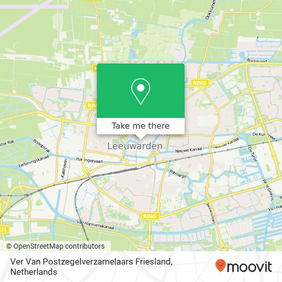 Ver Van Postzegelverzamelaars Friesland map