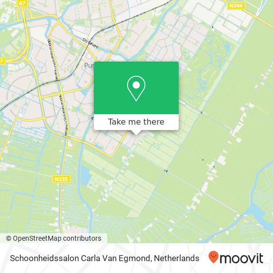 Schoonheidssalon Carla Van Egmond map