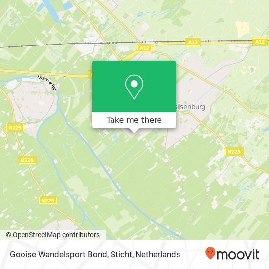 Gooise Wandelsport Bond, Sticht map