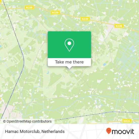 Hamac Motorclub map