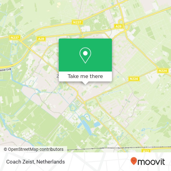 Coach Zeist map