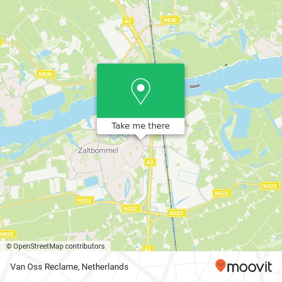 Van Oss Reclame map