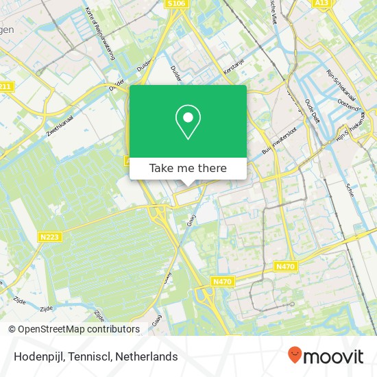 Hodenpijl, Tenniscl map