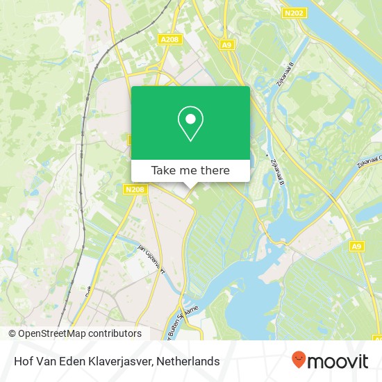 Hof Van Eden Klaverjasver map