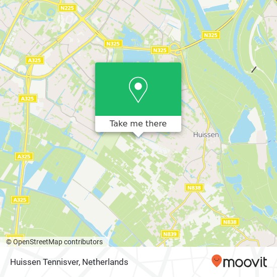 Huissen Tennisver map