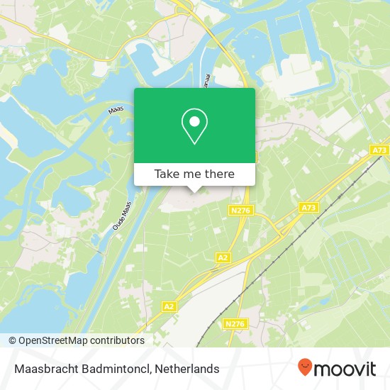 Maasbracht Badmintoncl map