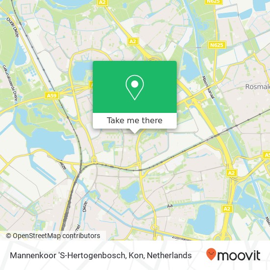 Mannenkoor 'S-Hertogenbosch, Kon map
