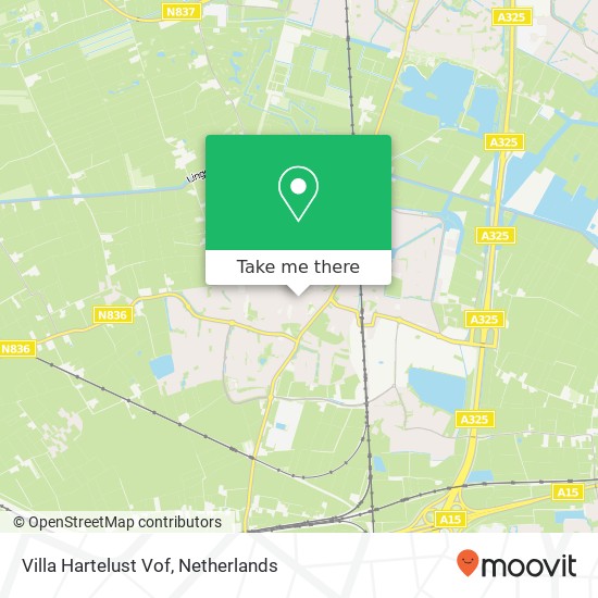 Villa Hartelust Vof map