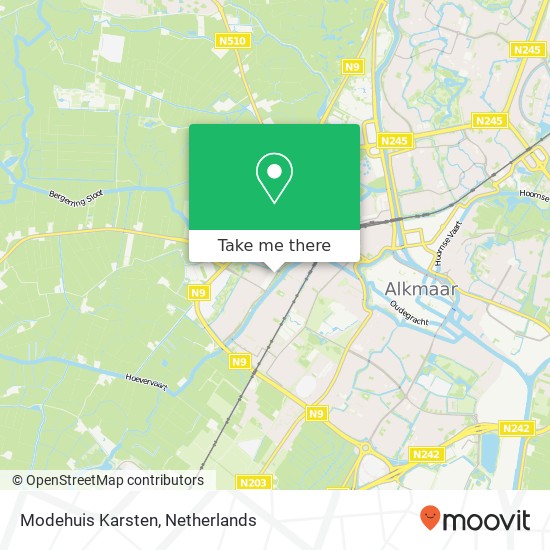 Modehuis Karsten map