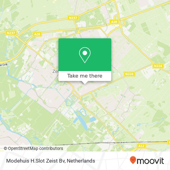 Modehuis H.Slot Zeist Bv Karte