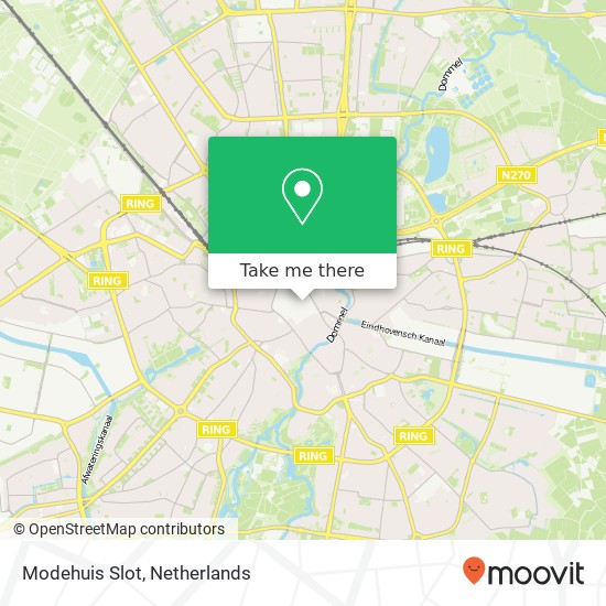 Modehuis Slot map