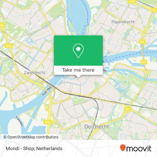 Mondi - Shop map