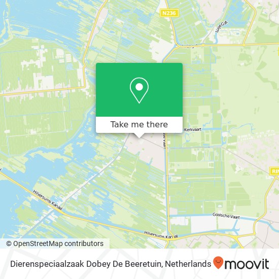 Dierenspeciaalzaak Dobey De Beeretuin map