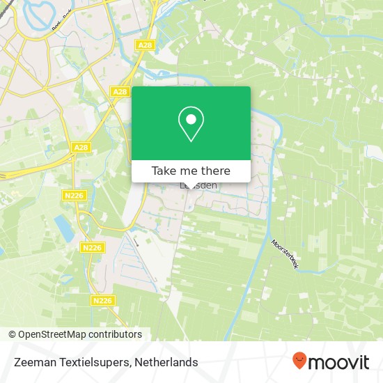 Zeeman Textielsupers map