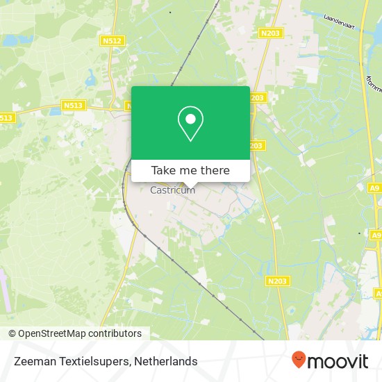 Zeeman Textielsupers map