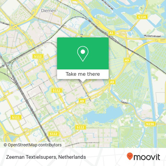 Zeeman Textielsupers map