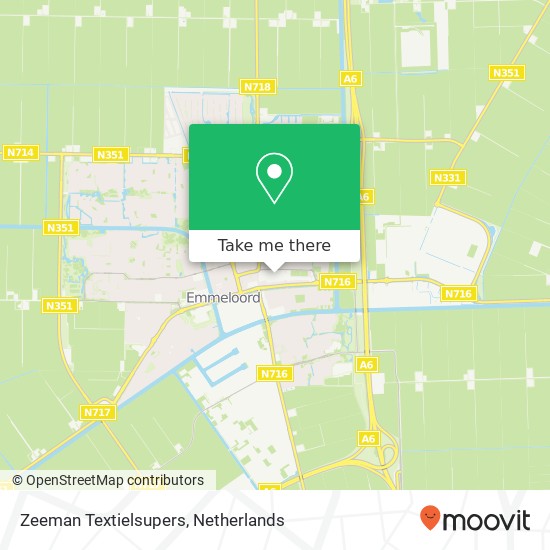 Zeeman Textielsupers map