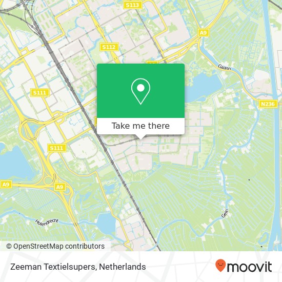 Zeeman Textielsupers map