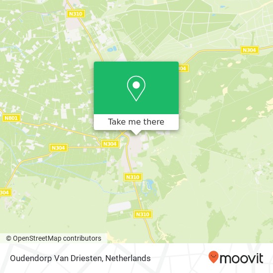 Oudendorp Van Driesten map