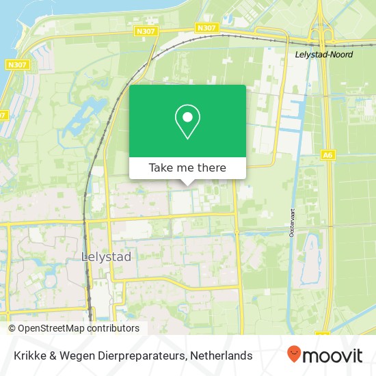 Krikke & Wegen Dierpreparateurs Karte