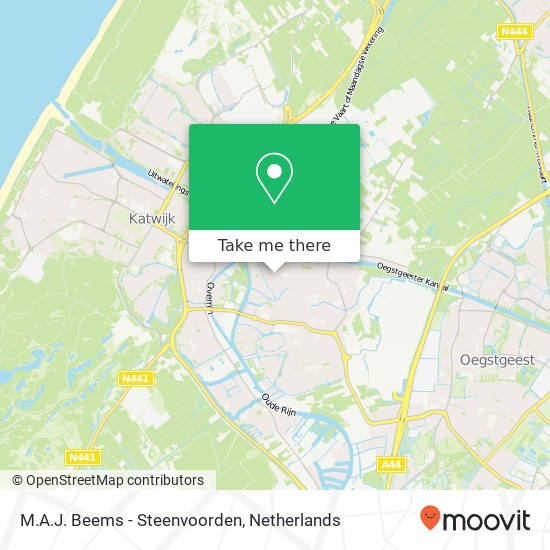 M.A.J. Beems - Steenvoorden Karte