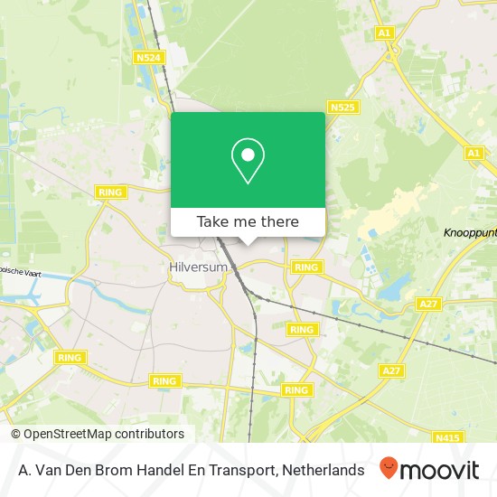 A. Van Den Brom Handel En Transport map