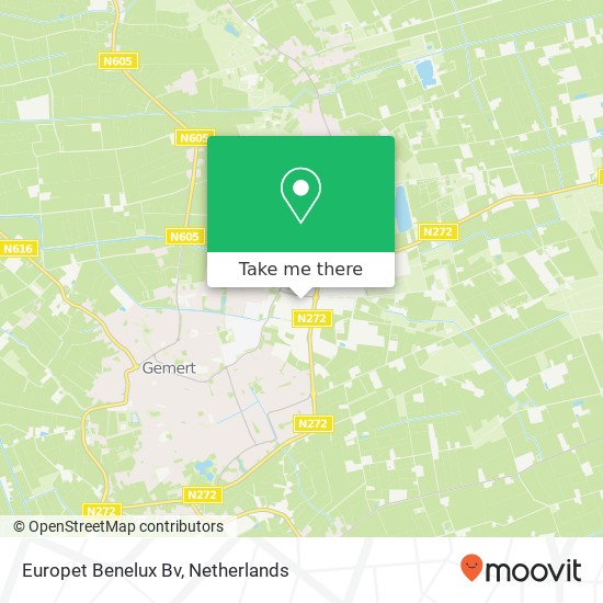 Europet Benelux Bv map