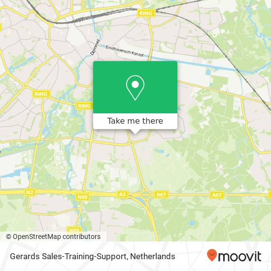 Gerards Sales-Training-Support map