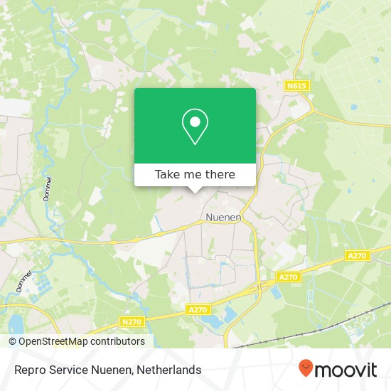 Repro Service Nuenen Karte