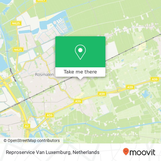 Reproservice Van Luxemburg map