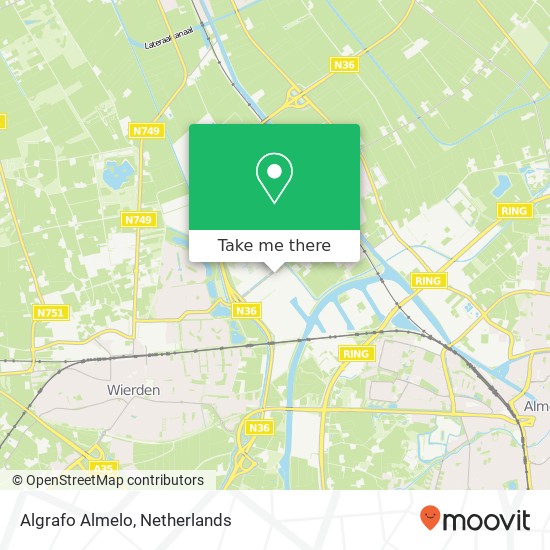 Algrafo Almelo map