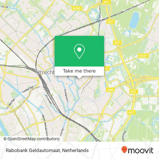 Rabobank Geldautomaat map