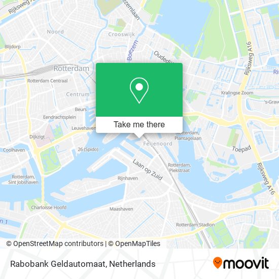 Rabobank Geldautomaat map