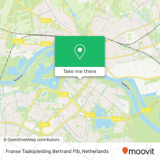 Franse Taalopleiding Bertrand Ftb map