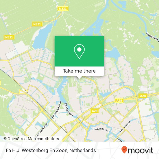 Fa H.J. Westenberg En Zoon map