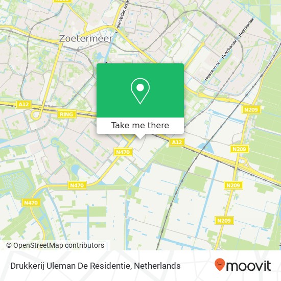 Drukkerij Uleman De Residentie map