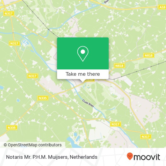 Notaris Mr. P.H.M. Muijsers map