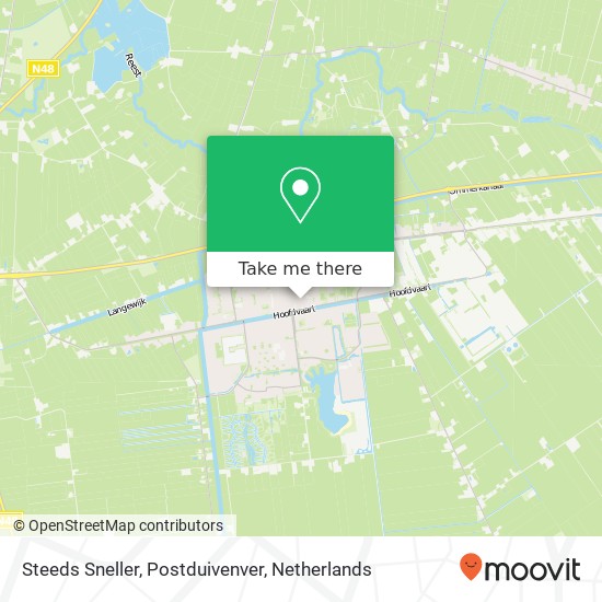 Steeds Sneller, Postduivenver map