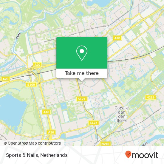 Sports & Nails map