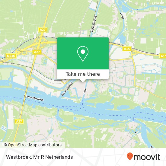Westbroek, Mr P map