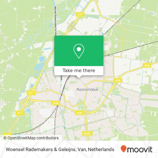 Woensel Rademakers & Geleijns, Van map