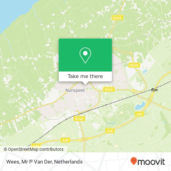 Wees, Mr P Van Der map