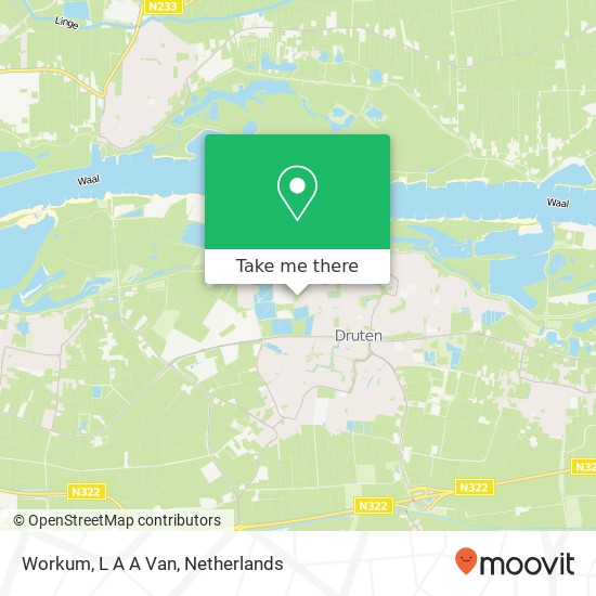 Workum, L A A Van map