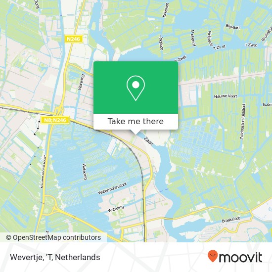 Wevertje, 'T map