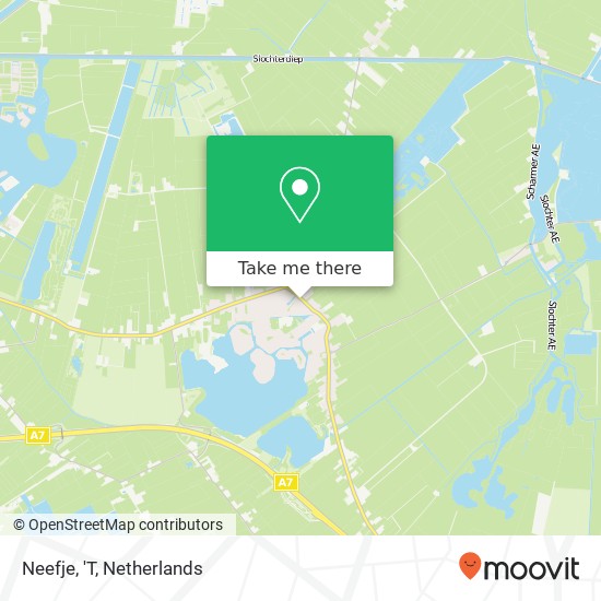 Neefje, 'T map