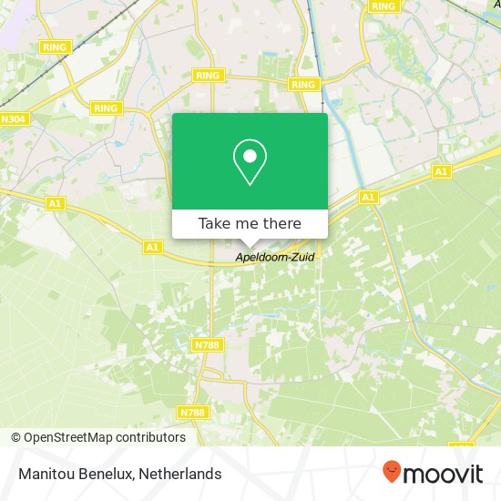 Manitou Benelux map