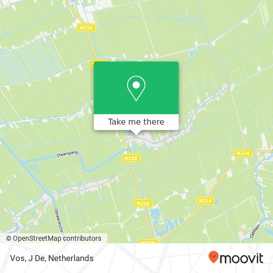Vos, J De map